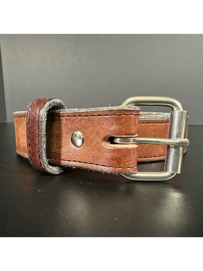 Hanks Belts The Gunner Belt Brown Leather Heavy Duty Ccw Mens 54 Made In Usa — image 3 of 7